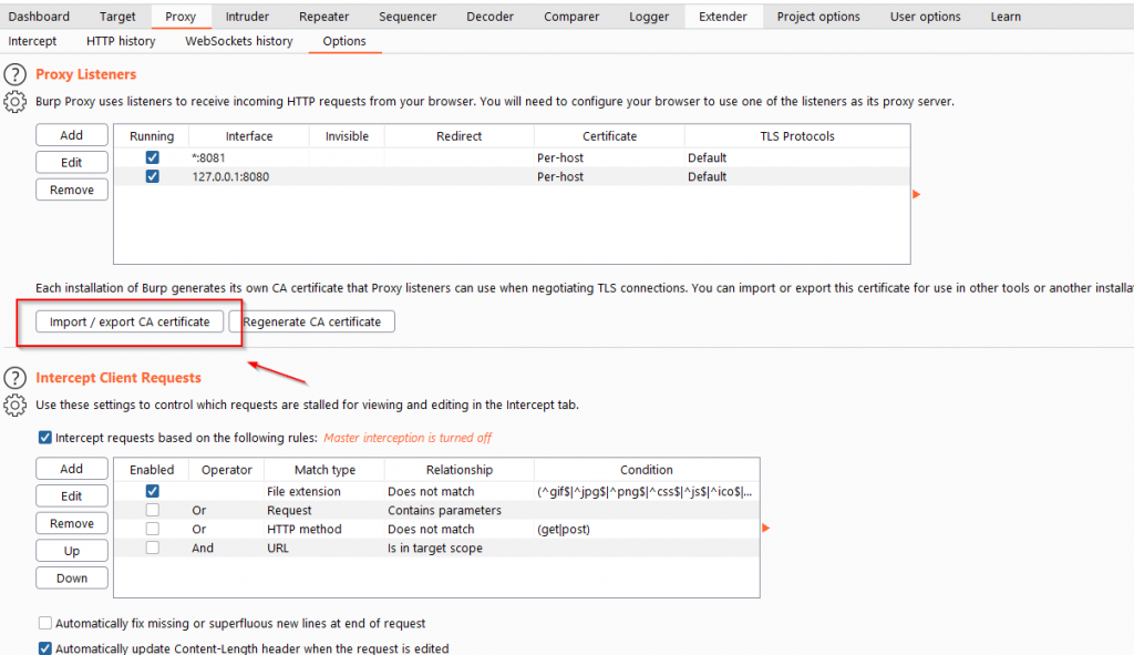 burp suite for android