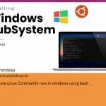 Windows SubSystem For Linux enable